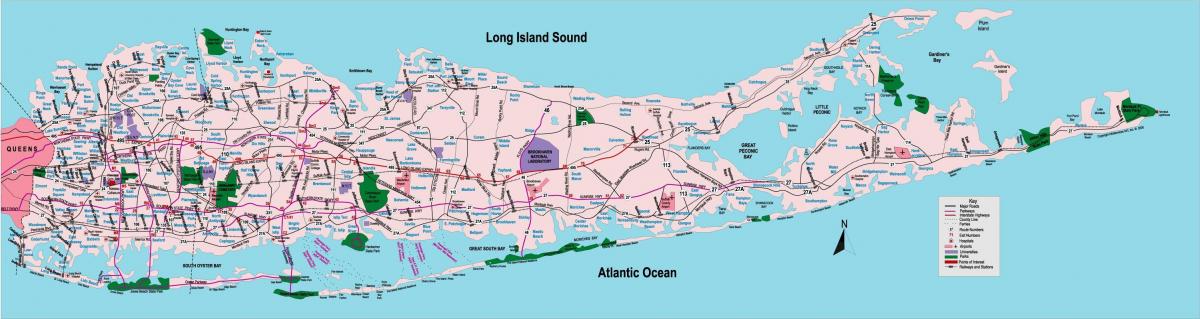 Карта города Лонг-Айленд